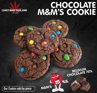 CHOCOLATE M&M'S COOKIE cannabis edible for weed delivery in Phuket