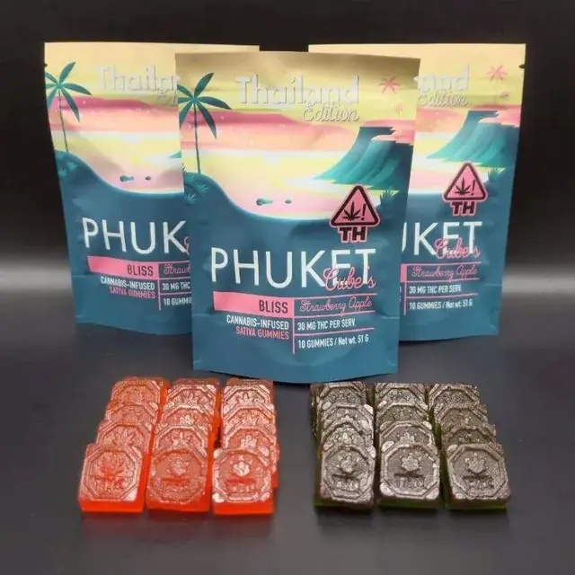 GUMMY CUBE cannabis edible for Bangkok and Thailand delivery