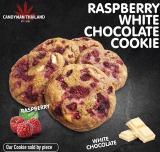RASPBERRY WHITE CHOCOLATE COOKIE cannabis edible for weed delivery in Phuket