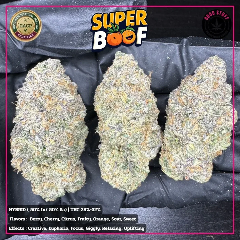 Super Boof strain cannabis flower buds for Phuket delivery