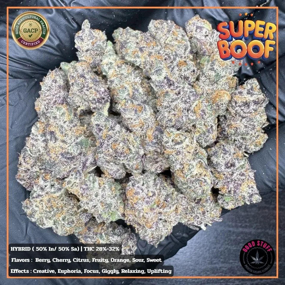 Super Boof strain cannabis flower buds for Phuket delivery