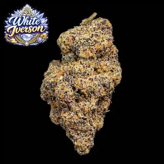 White Iverson THC 21-26% cannabis flower for weed delivery in Phuket